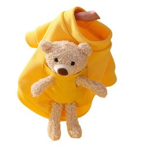 Bear Hoodie Pet Clothing For <b>Small</b> Medium Dogs Cats Poodles French Bulldogs Autumn Winter Polyester Durable Two Legged Garment - Product Image 3