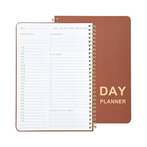 Agenda de jour simplifié en gros livre personnalisé imprimé carnet à spirale A5 planificateurs quotidiens - Product Image 1