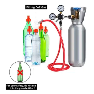 Bouchon de carbonatation pour bouteille en plastique PET avec joint pour bière gazéifiée, eau gazeuse bricolage