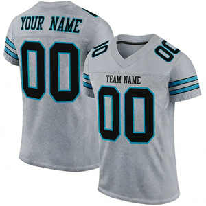 قميص كرة قدم أمريكية مطبوع بأكمام قصيرة من البوليستر 100٪ عالي الجودة بشعار مخصص للصيف قابل للتنفس بالجملة - Product Image 3