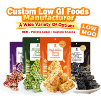 Deliciosos y crujientes dulces chinos tradicionales sin azúcar con sésamo negro y praliné, bolsa de 180g
