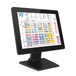 Kualitas tinggi EU saham 17 inci POS TFT LCD tampilan Multi sentuh resistif layar sentuh Monitor semua dalam satu PC