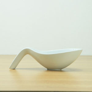 Cucchiaio di porcellana bianca ciotola di forma con stile di modo per la struttura hotel stoviglie - Product Image 3