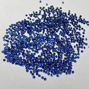 Saphir naturel de couleur saphir, forme ronde, 0,8 mm-2,0 mm, provenant directement de l'usine en Chine - Product Image 2