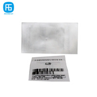 Étiquette textile RFID tissée personnalisable avec code-barres et code QR, imprimable, UHF, pour vêtements et vente au détail