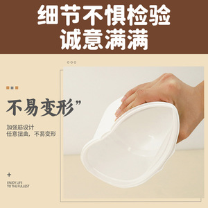 Disposable Round Lunch Box With Lid Food Grade PP Microwave Safe Takeout Container Green And White - Product Image 2