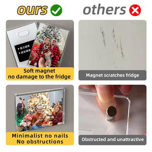 Nhà máy 3x5 <span class=keywords><strong>4x6</strong></span> 5x7 6x8 rõ ràng Acrylic tủ lạnh nam châm khung ảnh tùy chỉnh trống mini từ acrylic khung ảnh - Product Image 3