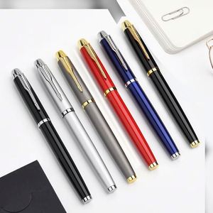 Bolígrafo de Gel Azul de Lujo de Alta Calidad de 0.5 mm con Logotipo Grabado con Láser Personalizado, Promociones Empresariales, Rojo Naranja, Detalles Metálicos Personalizados - Product Image 2