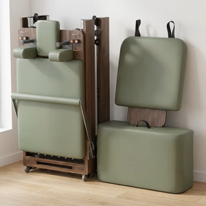 Macchina <span class=keywords><strong>per</strong></span> Pilates <span class=keywords><strong>Reformer</strong></span> Pieghevole in Legno di Noce <span class=keywords><strong>per</strong></span> Allenamento Fitness a <span class=keywords><strong>Casa</strong></span> - Product Image 1