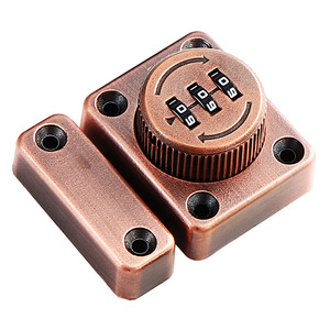 เฟอร์นิเจอร์สมัยใหม่ กลอนประตูแบบไม่ใช้กุญแจ โลหะผสมสังกะสี ทนทาน ติดตั้งง่าย หมุนได้ 360 องศา เหมาะกับขนาด 15-18 มม. ห้องนอน ห้องน้ำ รหัสผ่าน - Product Image 6