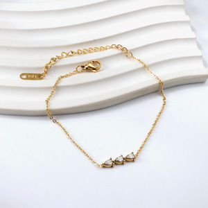 กำไลข้อมือทองคำชุบทอง 18k สแตนเลสสตีล ของขวัญเครื่องประดับผู้หญิง แฟชั่นกำไล - Product Image 4