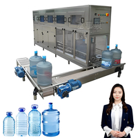 Produits en gros Machine de remplissage brossage automatique à haute pression de 5 gallons de tambours d'eau pure en bouteille à l'intérieur et à l'extérieur