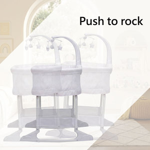 High Grade Adjustable <b>Swing</b> Speed Baby Crib Rocking Bassinet <b>Swing</b> Bassinet With Usb Charging Port - Product Image 2