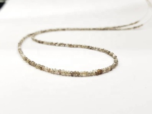 Champagne diamant perle Bracelet à facettes cristal pierre perles diamant naturel Rondelle perles bijoux à bricoler soi-même faisant collier cadeau - Product Image 2