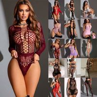 Ensemble de lingerie sexy Yuedie de style européen et américain, en nylon, ODM, uniforme coquin et sensuel, combinaison en maille