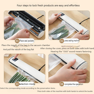 New Home Digital Display Vacuum Sealing Machine <b>Kitchen</b> Food Packaging Machine <b>Small</b> Household Molding Machine Food Preservation - Product Image 6