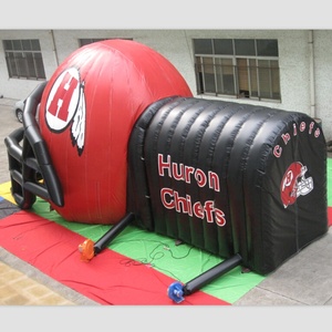 7m dài tùy chỉnh đường hầm chất lượng cao in <span class=keywords><strong>logo</strong></span> hiệu quả sinh động bầu không khí <span class=keywords><strong>Inflatable</strong></span> Mũ bảo hiểm lều - Product Image 1