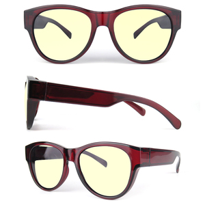 <span class=keywords><strong>Gafas</strong></span> de sol con visión nocturna para hombre y mujer, lentes de sol Unisex de color rojo para conducir o <span class=keywords><strong>ciclismo</strong></span>, tamaño personalizado, protección ocular, decoración, <span class=keywords><strong>colores</strong></span> personalizados - Product Image 3