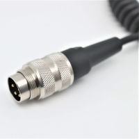 Personalizado M16 USB AM en programación de línea industrial Codificación de resorte de 4 pines Carga rápida 5A/6A Cobre puro para dispositivos móviles