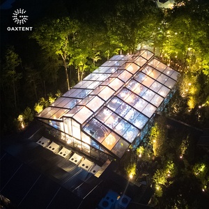 Rõ ràng atrium Lều sự kiện chapiteau En vitre Glass orangery glasshouse trong suốt PVC ngoài trời đám cưới và khung thép lều - Product Image 4