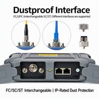 Mini OTDR Portátil con Pantalla LCD de 5 Pulgadas, Probador de Fibra Óptica 12 en 1, 1310/1550nm SM, Pantalla Táctil, OPM, VFL, Rastreador de Cables, FC/SC/ST