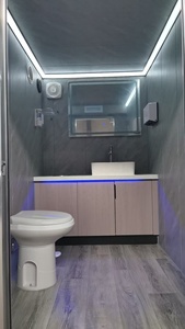 Cao cấp di động nhà vệ sinh Trailer với vòi hoa sen và nhà vệ sinh đúc sẵn Di động phòng tắm đơn vị nhà vệ sinh di động Trailer - Product Image 6