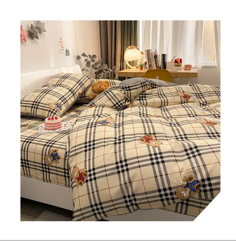 2021 explosive cotton printing series 120*190cm 100% cotton bed sheets bedding set