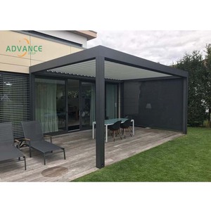 Design moderne et élégant de pergola en aluminium pour <span class=keywords><strong>terrasse</strong></span>, balcon et <span class=keywords><strong>piscine</strong></span> Espace de vie extérieur de luxe <span class=keywords><strong>Volet</strong></span> en aluminium - Product Image 1