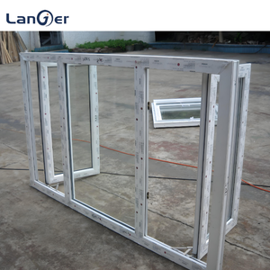 Mỹ Hồ Sơ Crank Cửa Sổ Cửa Sổ PVC Vinyl Đu Crank Đôi Kính Phong Cách Trung Quốc Thiết Kế Thép Không Gỉ Bằng Gỗ Gấp - Product Image 4