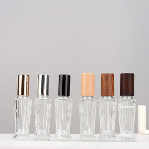12ml High-End Portable Glass Perfume <b>Spray</b> <b>Bottle</b> Square & Cylindrical <b>Empty</b> Refillable <b>Bottle</b> - Product Image 1