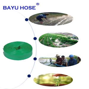 Boa Qualidade Tamanho Pequeno 3Bar 1 1/2 polegada PVC Layflat Descarga De Água Agrícola Irrigação Jardim Rega Azul Mangueira - Product Image 6