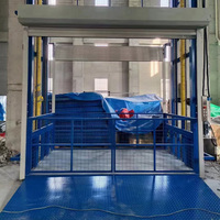 Ascenseur de marchandises Eterlift pour atelier d'usine, 6m, 1500kg, élévateur vertical électrique hydraulique à rail de guidage