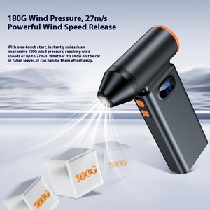 ปืนเป่าลมอัดไฟฟ้าอเนกประสงค์ 125000 รอบต่อนาที เครื่องเป่าฝุ่นแบบพกพาขนาดเล็ก พัดลมเทอร์โบแรงสูง พร้อมหน้าจอแสดงพลังงาน - Product Image 3