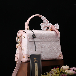 Bolso Tote Cruzado con Cremallera y Encaje Pequeño Estilo Chino Nuevo <span class=keywords><strong>al</strong></span> <span class=keywords><strong>por</strong></span> <span class=keywords><strong>Mayor</strong></span> Loumixer 2025, Bolso de Mano Plegable Portátil Ligero y Duradero - Product Image 4
