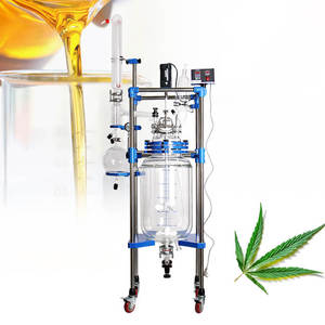 Réacteur chimique essentiel du réacteur 50L en verre chemisé pour la production pilote - Product Image 5