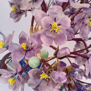 Bonsái <span class=keywords><strong>de</strong></span> flor <span class=keywords><strong>de</strong></span> amatista natural <span class=keywords><strong>de</strong></span> alta calidad hecho a mano - Product Image 3