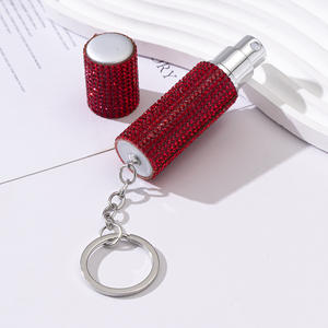 2025 New Travel Perfume Atomizer Refillable 8ml Travel Cologne Sprayer Mini Diamond Perfume <b>Bottle</b> Empty Small <b>Keychain</b> - Product Image 4