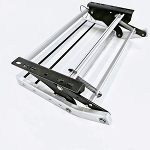 Équipements de voyage de luxe Alliage d'aluminium solide Manuel pliant Double étapes pour camping-car <span class=keywords><strong>Semi</strong></span>-remorque Campeurs - Product Image 1