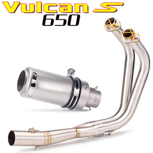 Tubo de escape de motocicleta LEO TOC con silenciador DB para Kawasaki Vulcan S650 650s <span class=keywords><strong>650</strong></span> S VN650 EN650 Pit Bike Elbow - Product Image 3