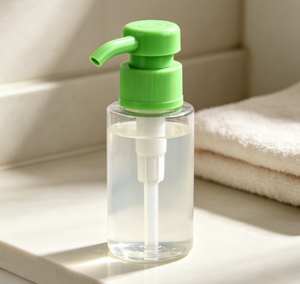 Pompe doseuse à verrouillage par torsion gauche-droite en plastique vert 30/415 pour flacons de désinfectant pour les mains, savon liquide et cosmétiques - Product Image 5