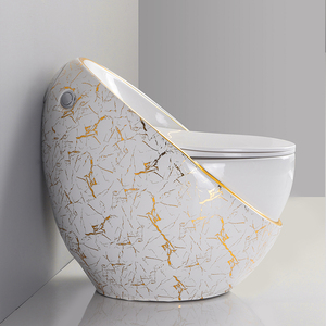 Lusso <span class=keywords><strong>grigio</strong></span> ceramica piccolo appartamento sifone wc con grande diametro risparmio idrico nuovo colore domestico tipo di uovo per il <span class=keywords><strong>bagno</strong></span> - Product Image 2