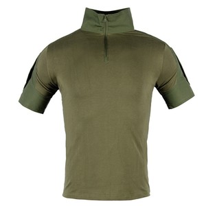 T-shirt tactique DF gris camouflage désert, séchage rapide, évacuation de l'humidité, extensible, pour sports d'été, en stock - Product Image 5
