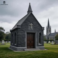 Crypte personnalisée de luxe en marbre et granit de conception européenne pour cimetière
