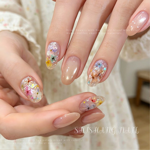 <span class=keywords><strong>Flores</strong></span> Secas Naturales de la Serie TSZS Monet Garden <span class=keywords><strong>para</strong></span> Decoración de <span class=keywords><strong>Uñas</strong></span>, Pequeños Materiales Florales de Cinco Pétalos en Colores Mixtos <span class=keywords><strong>para</strong></span> Manualidades - Product Image 4