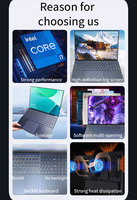 Ordinateur portable fin 15,6 pouces 2024, Intel N4125, 8 Go de RAM, 256 Go SSD, écran IPS, en plastique, version anglaise, en stock à prix abordable