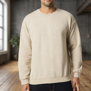 <b>Men</b> Custom Crewneck Pullover <b>Sweatshirts</b> Cotton Digital Printing Regular Sleeve Autumn Knitted Loose Fit - Product Image 3