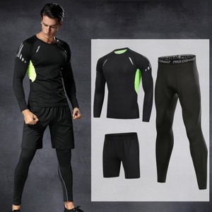 Moda 3 piezas último diseño hombres traje Casual manga larga correr entrenamiento 3 piezas Activewear conjunto - Product Image 5