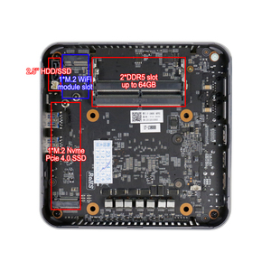 Mini Gamer PC Core i9 13900H Dual DDR5 khe m. <span class=keywords><strong>2</strong></span> NVMe SSD lên đến 2TB HD-Mi2.1 Type-C Bluetooth 5.3 mini máy tính để bàn PC - Product Image 5