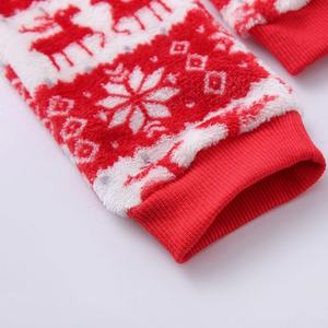 Pijamas Familiares al por Mayor de Alta Calidad, Diseño Personalizado con Impresión Digital, 100% Algodón de Rizo, Pijamas Navideños para Fiestas - Product Image 5