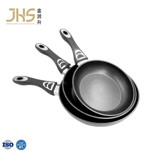 New 3PCS padella antiaderente forged aluminum egg cooking fry pan nonstick deep frying pan set without lid